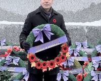 Ambassador Hassan Soroosh participated at the Remembrance Day Ceremony in Ottawa