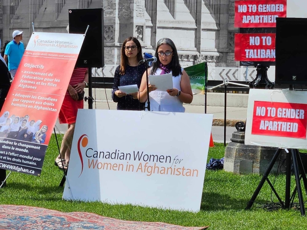 AMBASSADOR SOROOSH PARTICIPATED AND SPOKE AT THE RALLY AGAINST GENDER APARTHEID
