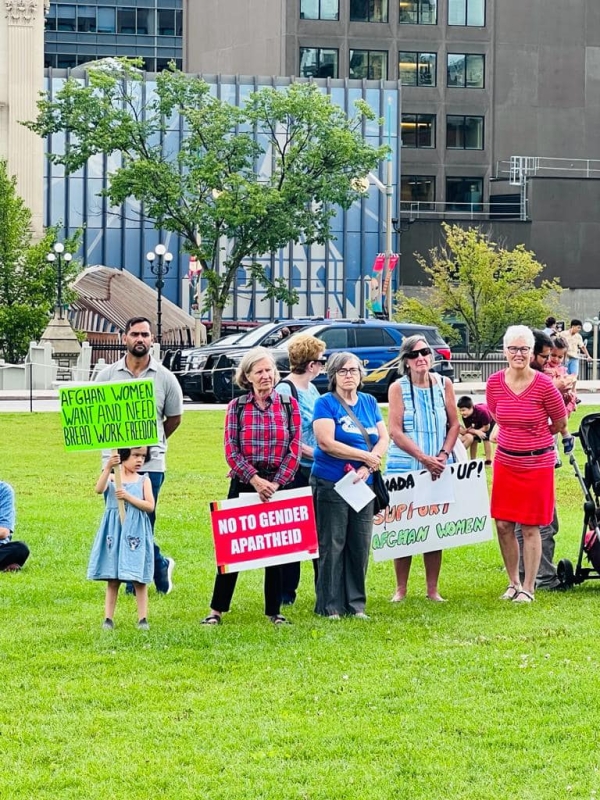 AMBASSADOR SOROOSH PARTICIPATED AND SPOKE AT THE RALLY AGAINST GENDER APARTHEID