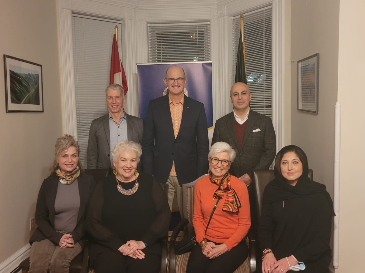AMBASSADOR SOROOSH HOSTED A FAREWELL DINNER IN HONOR OF H.E. MARTIN HARVEY,  HIGHT COMMISSIONER OF NEW ZEALAND TO CANADA AND HIS SPOUSE