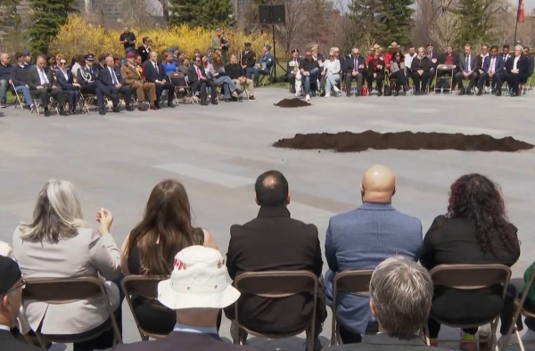 Ambassador Soroosh attended the groundbreaking ceremony marking the launch of the construction phase of the National Monument to Canada&rsquo;s Mission in Afghanistan in Ottawa
