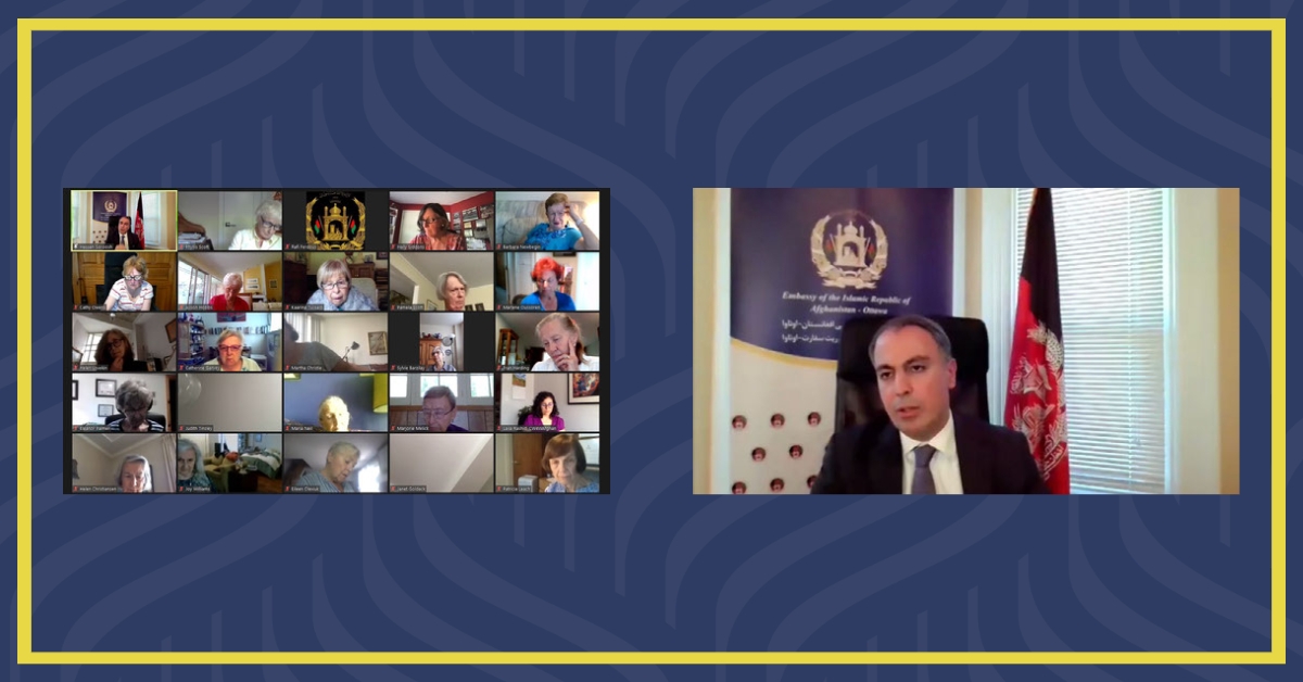 Ambassador Soroosh Speeks at a Virtual Session Hosts by the University Women Helping Afghan Women