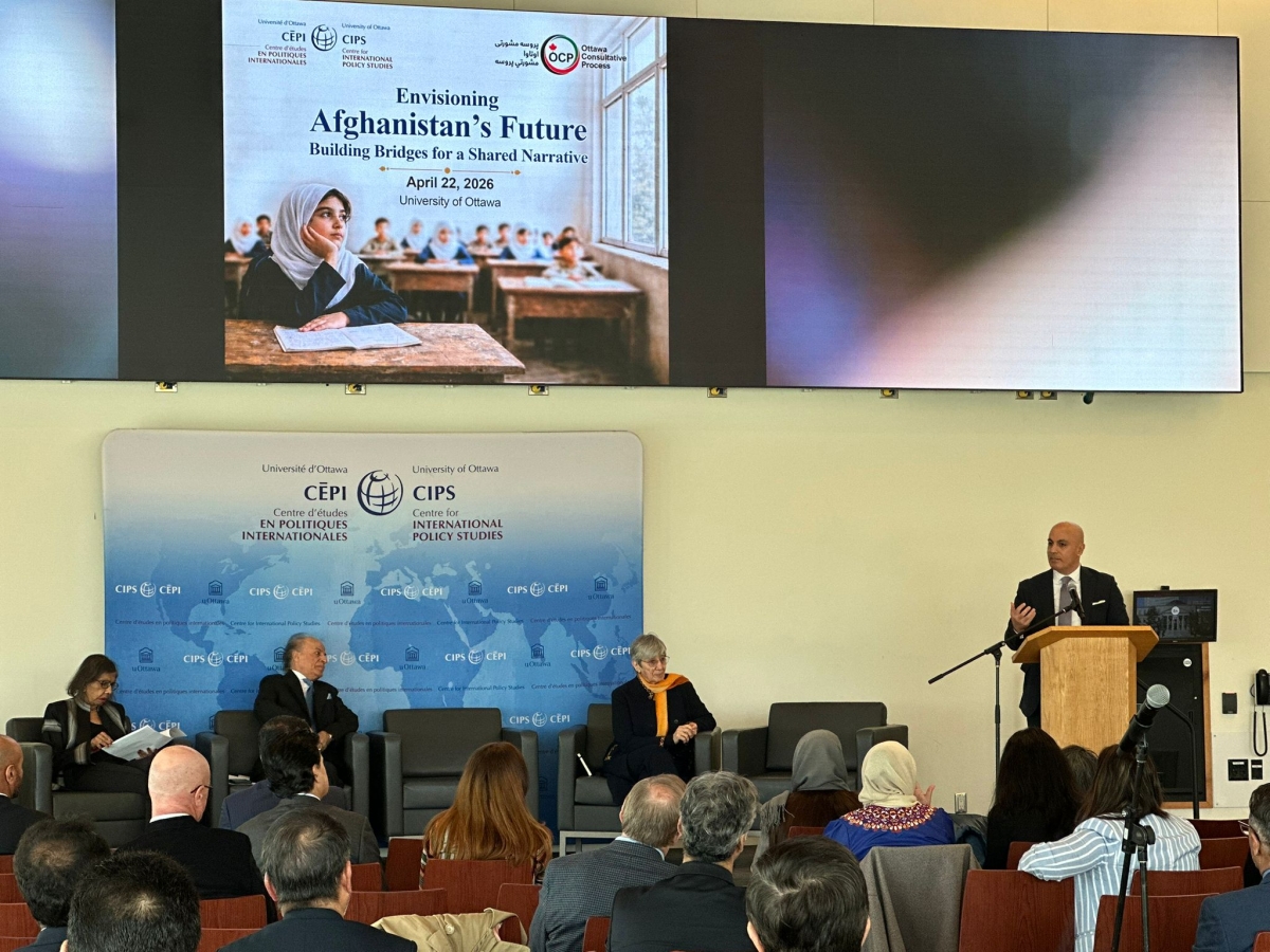 Ambassador Hassan Soroosh delivered remarks at the opening of a one-day conference "Envisioning Afghanistan&rsquo;s Future"