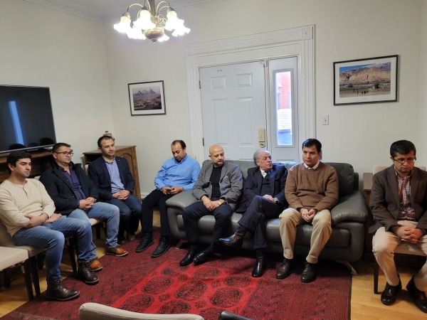 برنامه یادبود و اتحاف دعا به روح شهدای حمله تروریستی اخیر در درب ورودی وزارت امورخارجه افغانستان