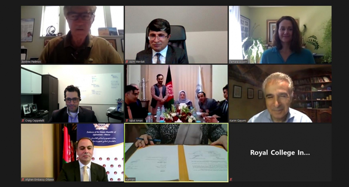 Afghanistan Medical Council (AMC) and the Royal College Canada International (RCI) Sign a Memorandum of Understanding on Establishing Educational Collaboration
