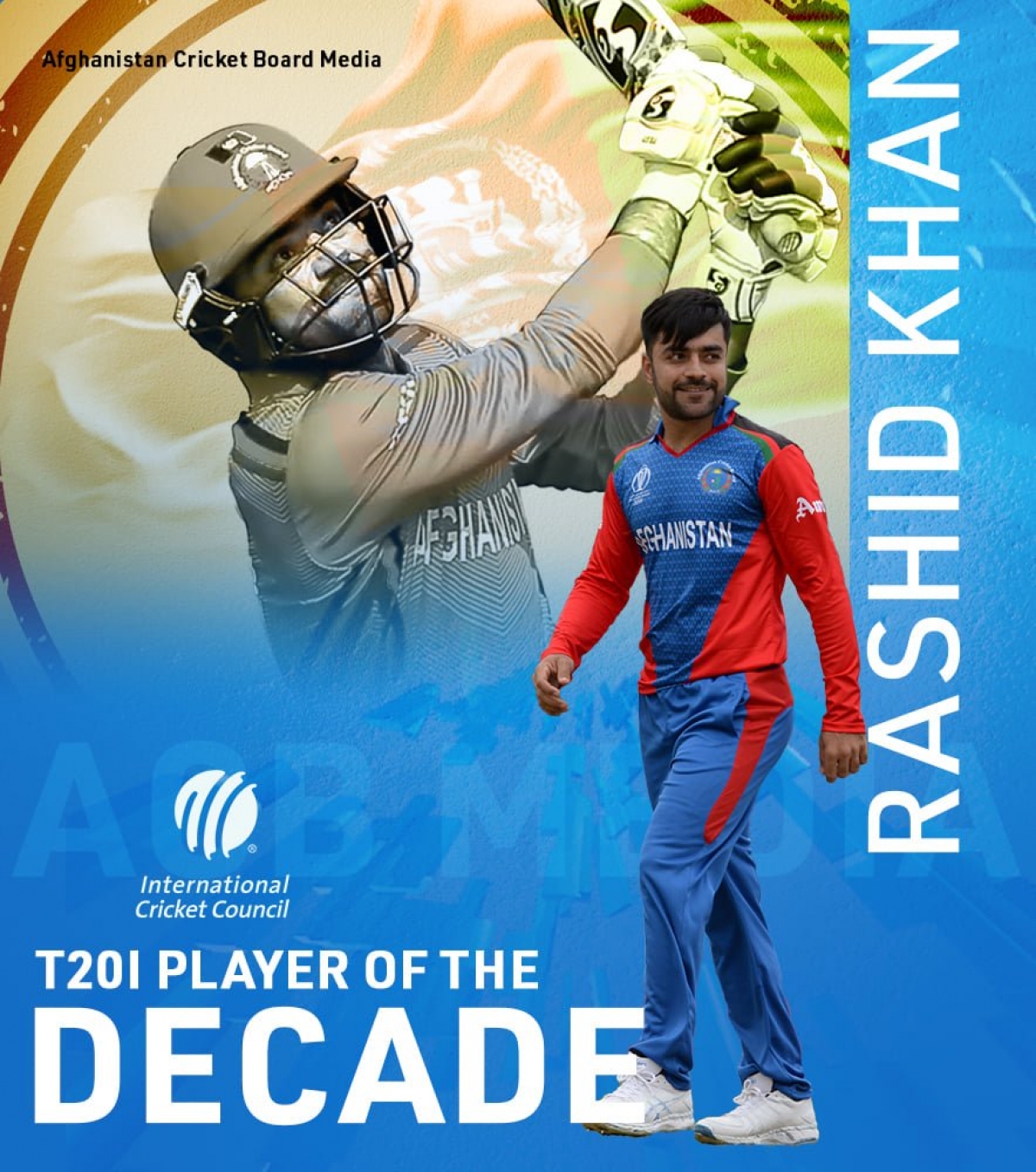 Rashid Khan, Afghanistan Cricket Star, Wins (ICC) Men&rsquo;s T20I Player of the Decade Title