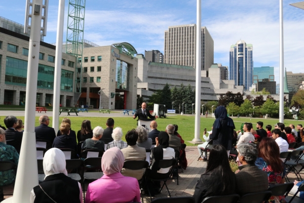 Flag Raising Ceremony to mark the 106th Anniversary of the Restoration of Afghanistan’s Independence and to stand in solidarity with the courageous women and girls of Afghanistan