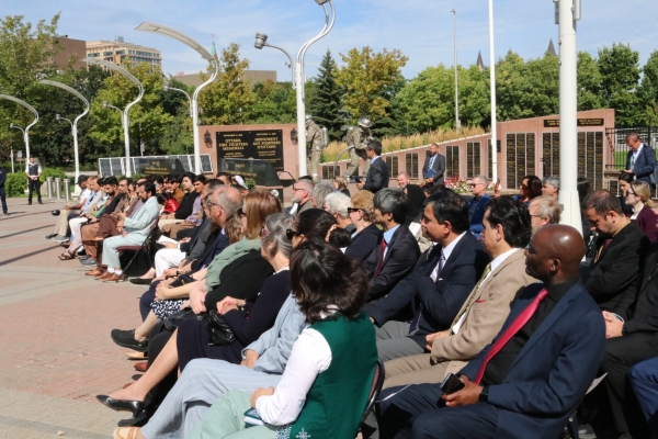 Flag Raising Ceremony to mark the 106th Anniversary of the Restoration of Afghanistan’s Independence and to stand in solidarity with the courageous women and girls of Afghanistan