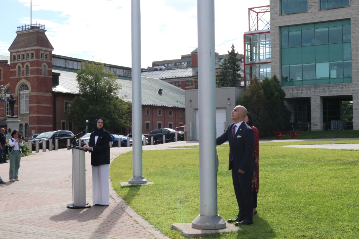 Flag Raising Ceremony to mark the 106th Anniversary of the Restoration of Afghanistan’s Independence and to stand in solidarity with the courageous women and girls of Afghanistan