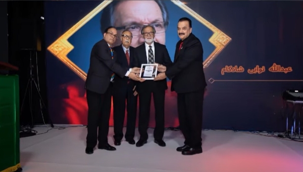 Ambassador Hassan Soroosh delivered brief remarks at a gathering co-organized by the Afghan Athletes of Ontario Association and the Pul Media