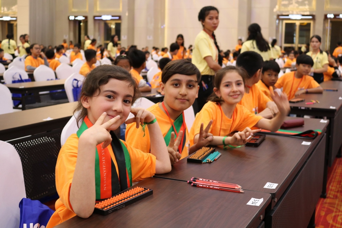 Afghan Students Win 7 Awards at UCMAS Competition in Cambodia
