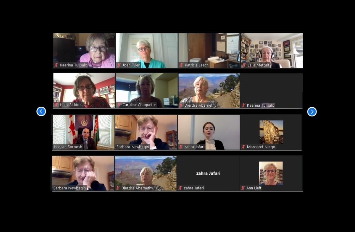 AMBASSADOR HASSAN SOROOSH PARTICIPATED AS A KEYNOTE SPEAKER IN THE VIRTUAL EVENT OF THE UNIVERSITY WOMEN HELPING AFGHAN WOMEN (UWHAW)