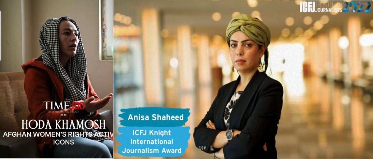 MESSAGE OF CONGRATULATIONS TO ANISA SHAHEED AND HODA KHAMOSH