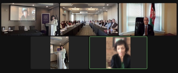 AMBASSADOR SOROOSH SPOKE IN THE OPENING SESSION OF A HYBRID EVENT "GLOBAL ALLIANCE IN SUPPORT OF AFGHANISTAN WOMEN"