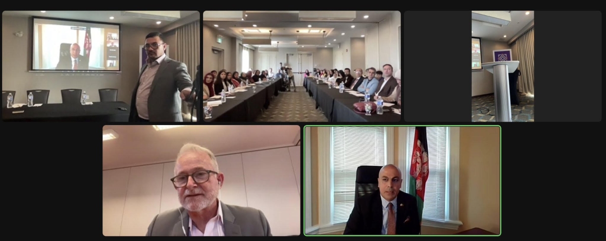 AMBASSADOR SOROOSH SPOKE IN THE OPENING SESSION OF A HYBRID EVENT "GLOBAL ALLIANCE IN SUPPORT OF AFGHANISTAN WOMEN"