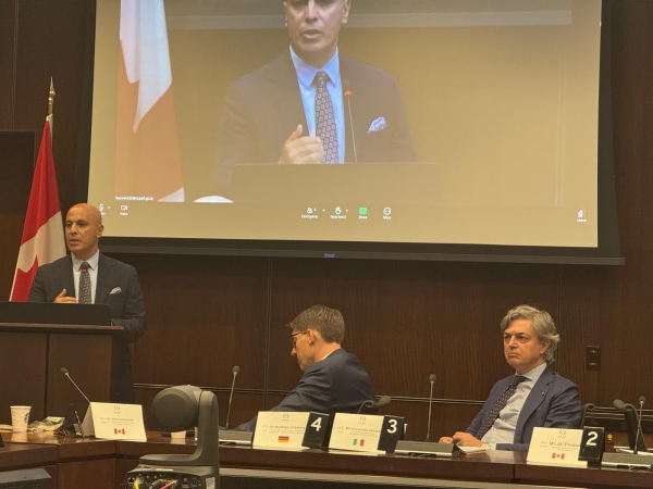 Ambassador Hassan Soroosh participated in a conference on Afghanistan in Parliament organized by the Afghanistan Young Leaders Organization (AYLO)