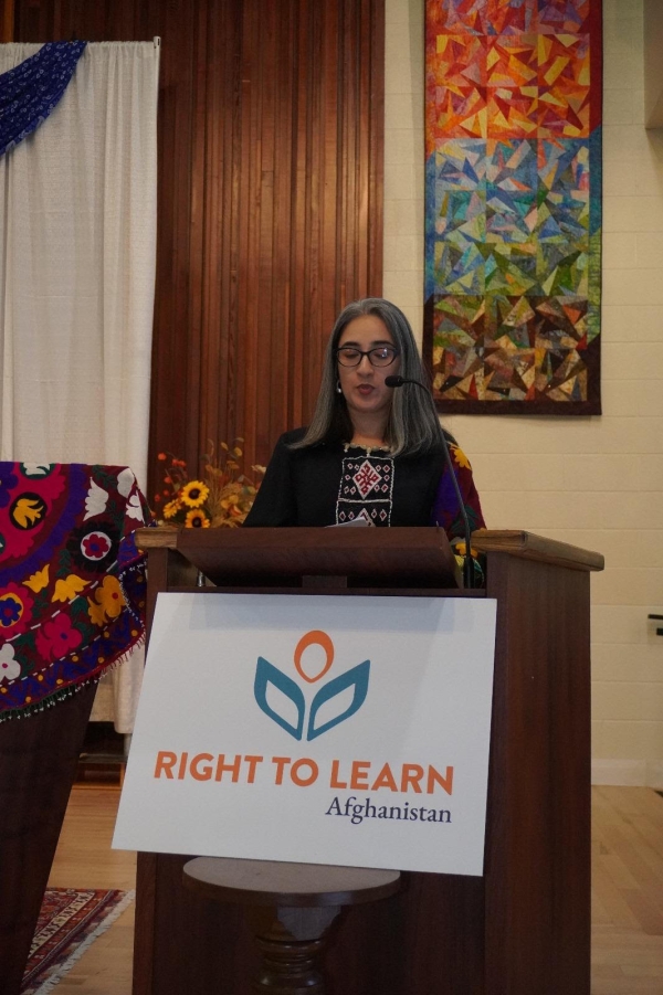 Ambassador Hassan Soroosh participated and spoke in an event which was organized by the Ottawa Chapter of the Right to Learn Afghanistan