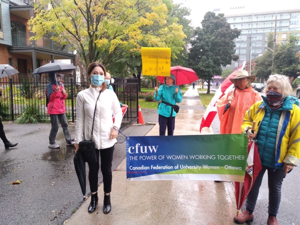 Message of Gratitude to the University Women Helping Afghan Women for Organizing the Afghan Women walk in Ottawa