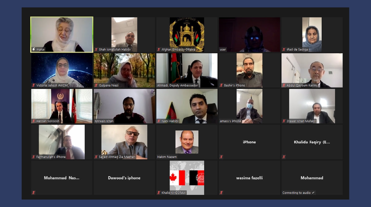 The Embassy of Afghanistan in Ottawa Hosts a Virtual Program to Pay Tribute to the victims of Terrorist Attacks in Kabul and Logar