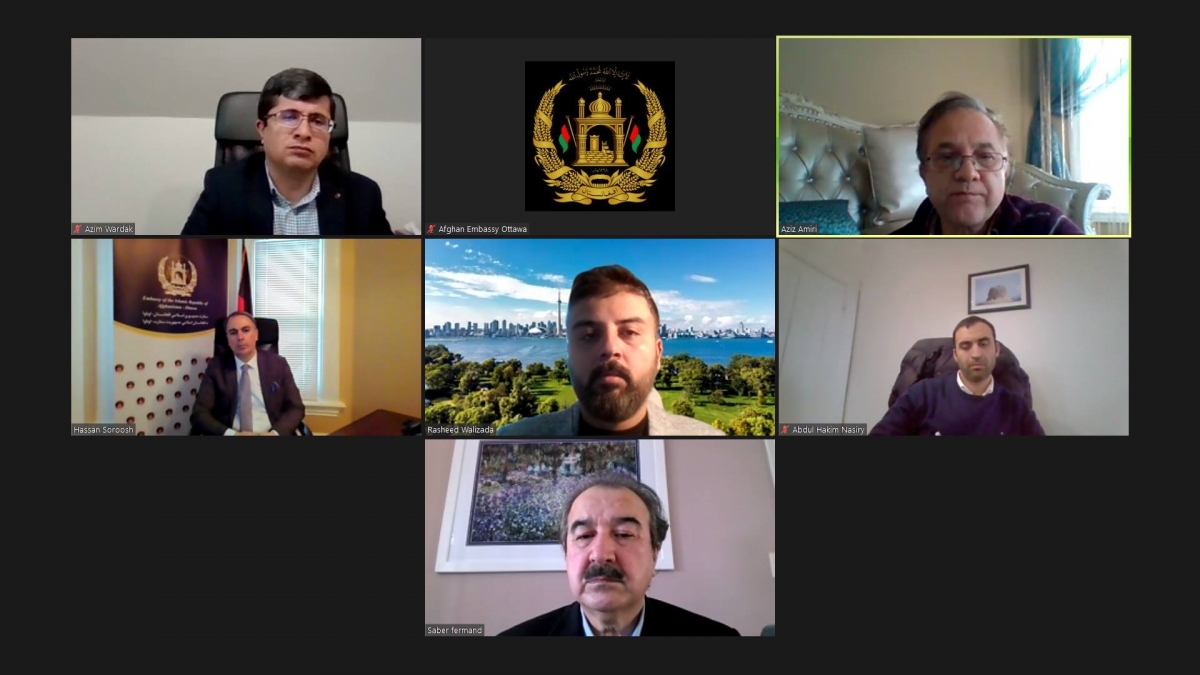 Ambassador Soroosh Meets Virtually with President and Board Members of of the Canada- Afghanistan Business Council (CABC)