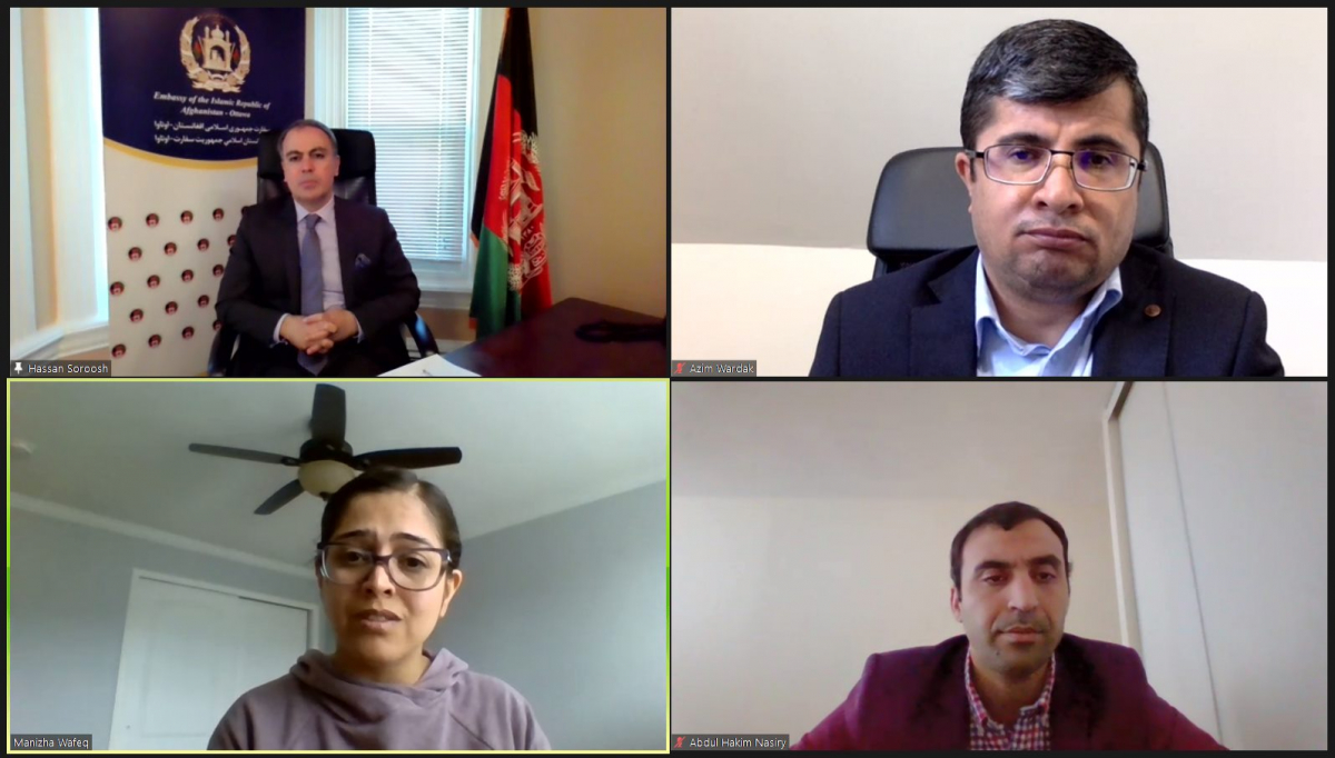 Ambassador Soroosh Meets Virtually with the President of Afghanistan Women Chamber of Commerce and Industry