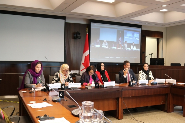 AMBASSADOR SOROOSH PARTICIPATED AND SPOKE AT AN EVENT ON "THE IMPACT OF TALIBAN'S EDICTS ON WOMEN AND GIRLS IN AFGHANISTAN" ORGANIZED BY (WCRAN)