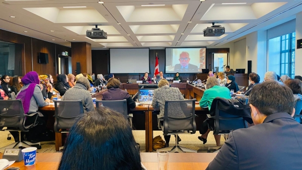 AMBASSADOR SOROOSH PARTICIPATED AND SPOKE AT AN EVENT ON "THE IMPACT OF TALIBAN'S EDICTS ON WOMEN AND GIRLS IN AFGHANISTAN" ORGANIZED BY (WCRAN)