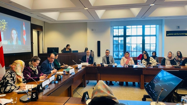 AMBASSADOR SOROOSH PARTICIPATED AND SPOKE AT AN EVENT ON "THE IMPACT OF TALIBAN'S EDICTS ON WOMEN AND GIRLS IN AFGHANISTAN" ORGANIZED BY (WCRAN)