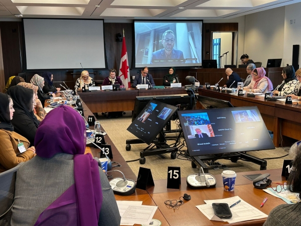 AMBASSADOR SOROOSH PARTICIPATED AND SPOKE AT AN EVENT ON "THE IMPACT OF TALIBAN'S EDICTS ON WOMEN AND GIRLS IN AFGHANISTAN" ORGANIZED BY (WCRAN)