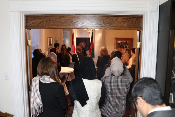 EMBASSY OF AFGHANISTAN IN OTTAWA HOSTED A RECEPTION IN HONOR OF THE PARTICIPANTS OF THE AFGHAN/CANADIAN WOMEN'S SYMPOSIUM