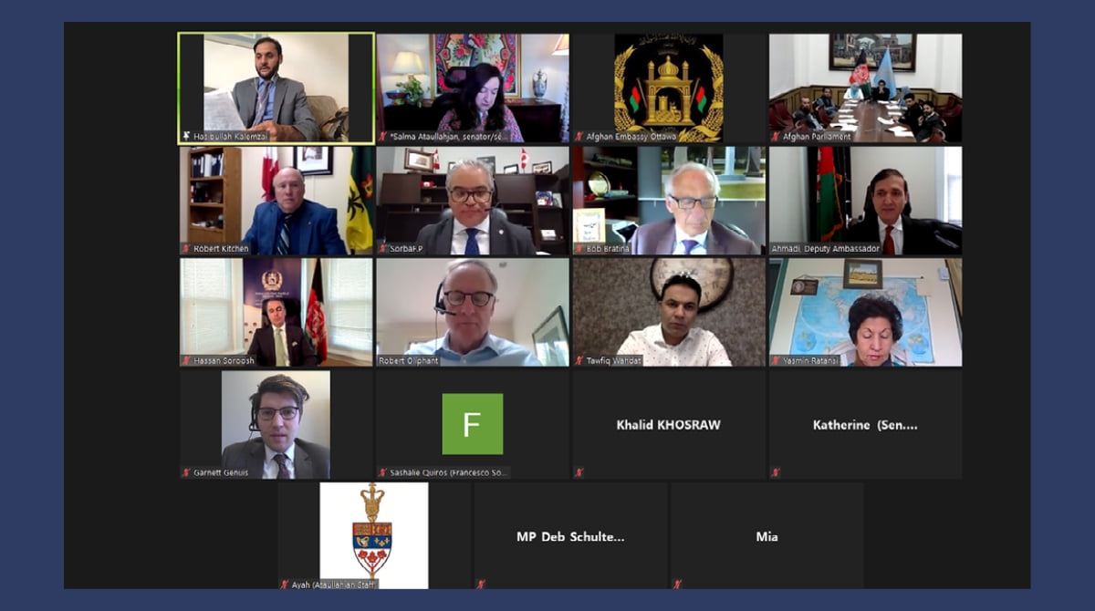 The First Inter-Parliamentary Meeting between Afghanistan and Canada Holds Virtually
