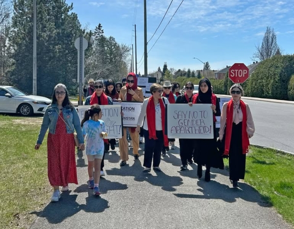 Ambassador Hassan Soroosh joined the opening of the Red Pashmina Walk