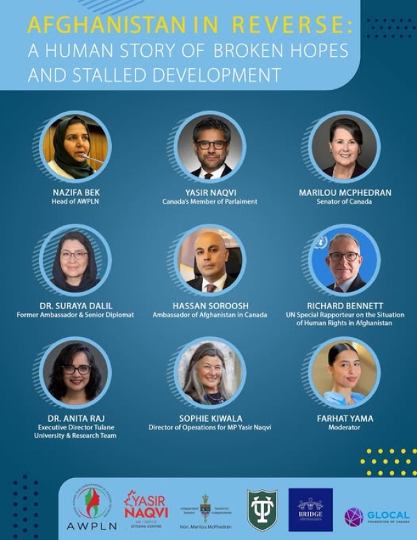 Ambassador Soroosh addressed an event at Parliament co-organized by the AWPLN and Members of Parliament of Canada