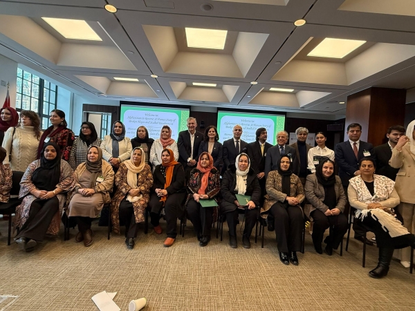 Ambassador Soroosh addressed an event at Parliament co-organized by the AWPLN and Members of Parliament of Canada