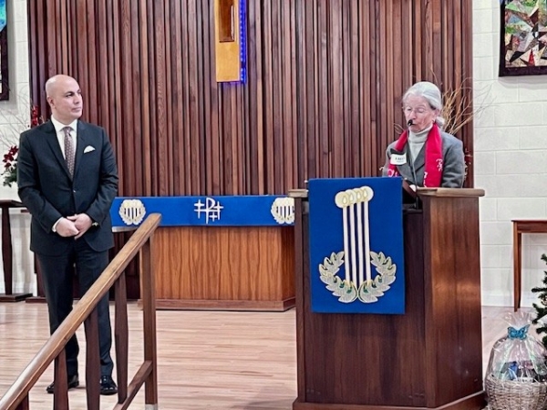 Ambassador Hassan Soroosh participated and spoke in an event organized by the University Women Helping Afghan Women (UWHAW)