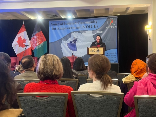 AMBASSADOR SOROOSH PARTICIPATED AND SPOKE IN AN EVENT ON WOMEN'S RIGHTS IN AFGHANISTAN