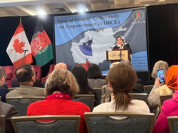 AMBASSADOR SOROOSH PARTICIPATED AND SPOKE IN AN EVENT ON WOMEN'S RIGHTS IN AFGHANISTAN