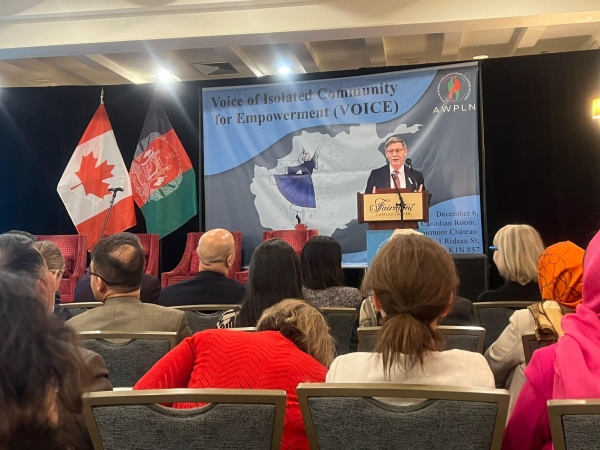 AMBASSADOR SOROOSH PARTICIPATED AND SPOKE IN AN EVENT ON WOMEN'S RIGHTS IN AFGHANISTAN