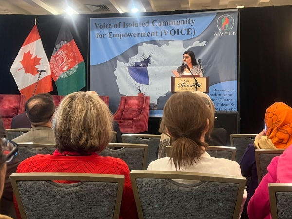 AMBASSADOR SOROOSH PARTICIPATED AND SPOKE IN AN EVENT ON WOMEN'S RIGHTS IN AFGHANISTAN