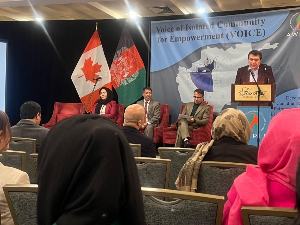 AMBASSADOR SOROOSH PARTICIPATED AND SPOKE IN AN EVENT ON WOMEN'S RIGHTS IN AFGHANISTAN