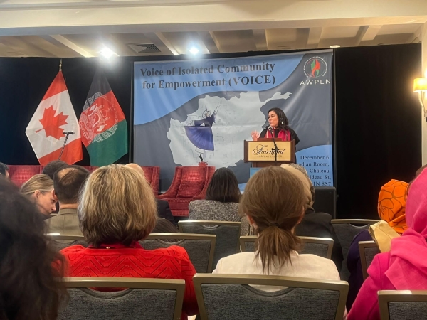 AMBASSADOR SOROOSH PARTICIPATED AND SPOKE IN AN EVENT ON WOMEN'S RIGHTS IN AFGHANISTAN