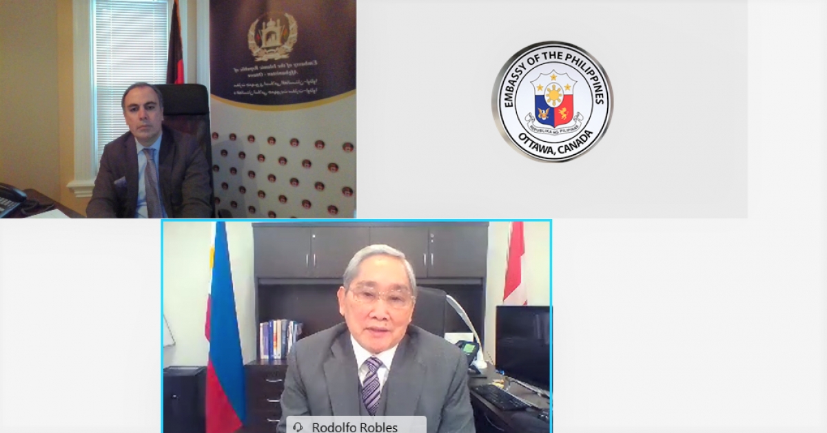 Ambassador Soroosh and Ambassador  Robles of the Philippines Hold a Virtual Meeting
